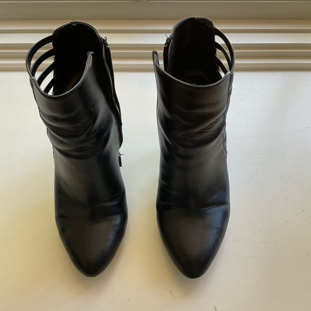 ANA Black Heeled Boots